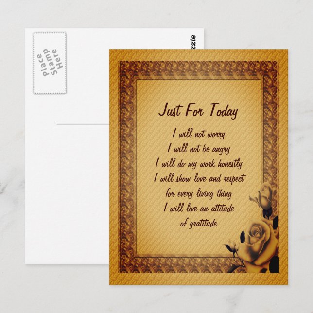 Cartão Postal Rosebuds Apenas Para O Cartão-Postal Inspiracional (Frente/Verso)