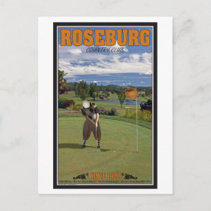 Cartão Postal Roseburg Country Club - Putting