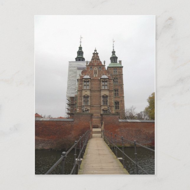 Cartão Postal Rosenborg Slott / Castle Copenhagen Dinamarca (Frente)