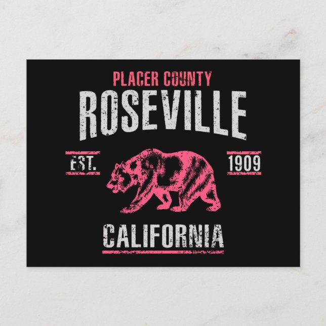Cartão Postal Roseville (Frente)