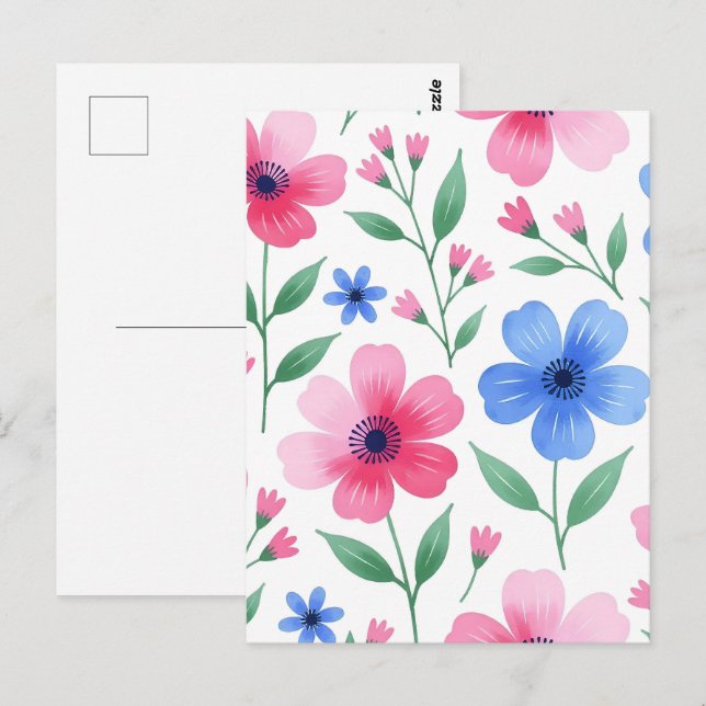 Cartão Postal Rosewater Bloom Delight (Frente/Verso)