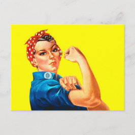 Cartão Postal Rosie o rebitador - nós podemos fazê-lo, ícone