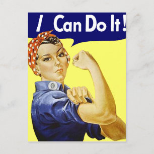 Cartão Postal Rosie Riveter - eu posso fazer pôster Glenn Beck