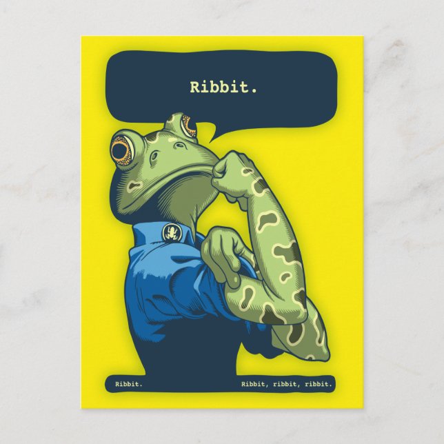 Cartão Postal Rosie the Ribbiter (Frente)