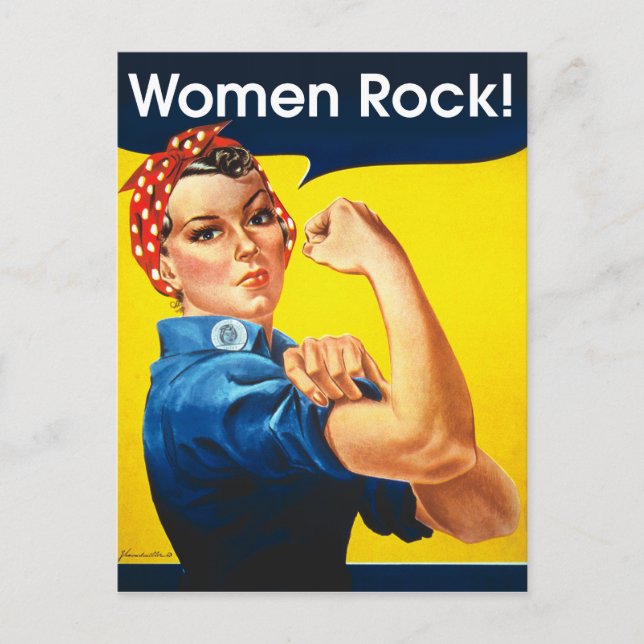 Cartão Postal Rosie the Riveter ~ (Frente)