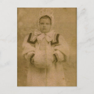 Cartão Postal Rosie ZARFOS, pronta para neve, por volta de 1895