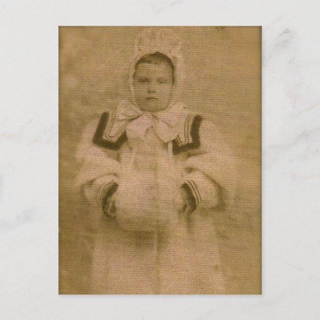 Cartão Postal Rosie ZARFOS, pronta para neve, por volta de 1895 (Frente)