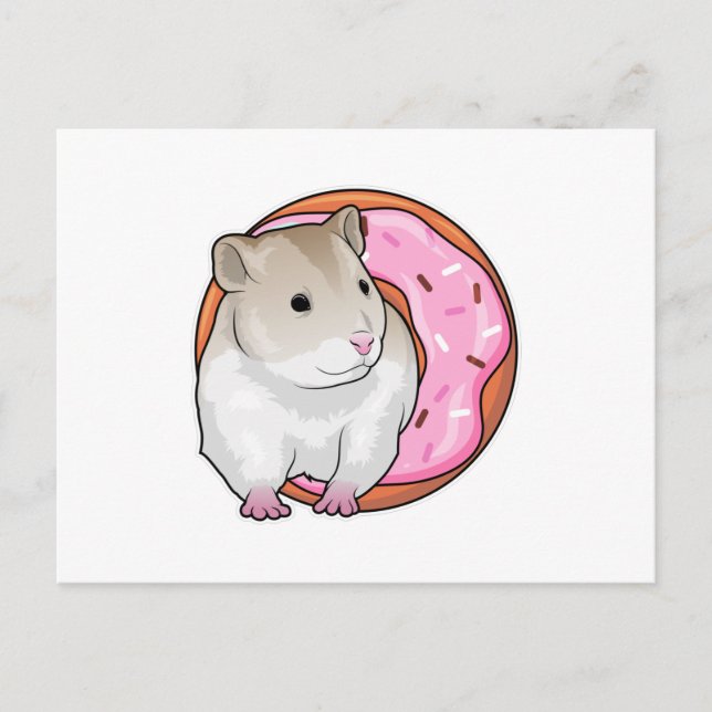 Cartão Postal Rosquinha de hamster (Frente)