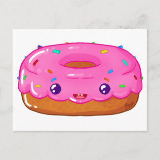 Cartão Postal rosquinha kawaii