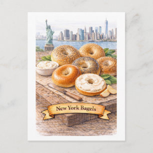 Cartão Postal Rosquinhas de Nova York (Série de Comida Americana