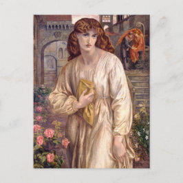 Cartão Postal Rossetti Salutation of Beatrice CC0646 Postcard