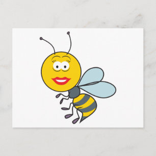 Cartão Postal Rosto de Abelha Bumble