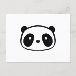 Cartão Postal Rosto de Cartoon Giant Panda Chubby
