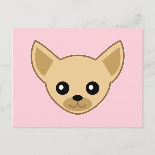 Cartão Postal Rosto de Chihuahua (Frente)