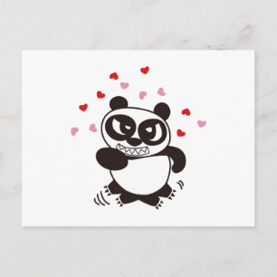 Cartão Postal Rosto de Panda Irritado 32