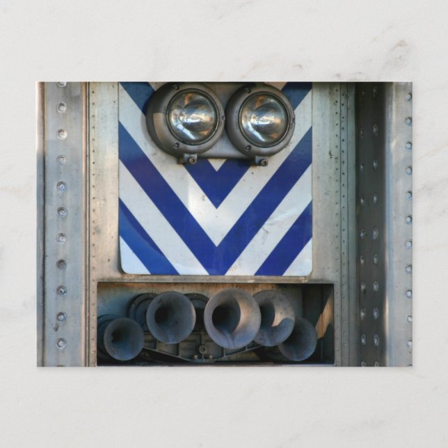 Cartão Postal Rosto do trem (Frente)