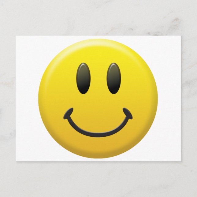 Cartão Postal Rosto Feliz (Frente)