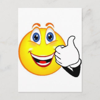 Cartão Postal Rosto Feliz
