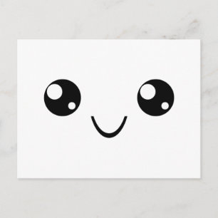 Cartão Postal Rosto Sorridente