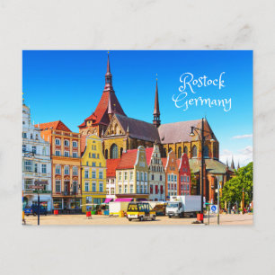 Cartão Postal Rostock, Alemanha Imóveis Históricos Ver