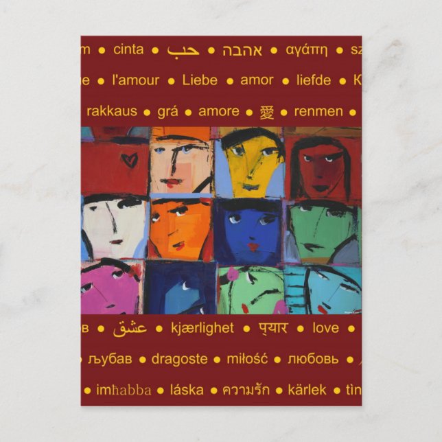 Cartão Postal Rostos (Frente)