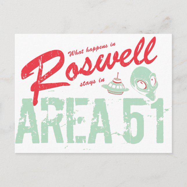 Cartão Postal Roswell (Frente)
