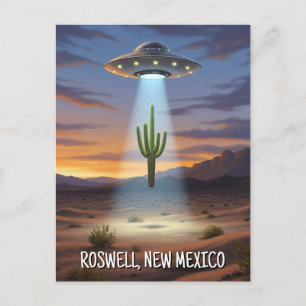 Cartão Postal Roswell New Mexico UFO