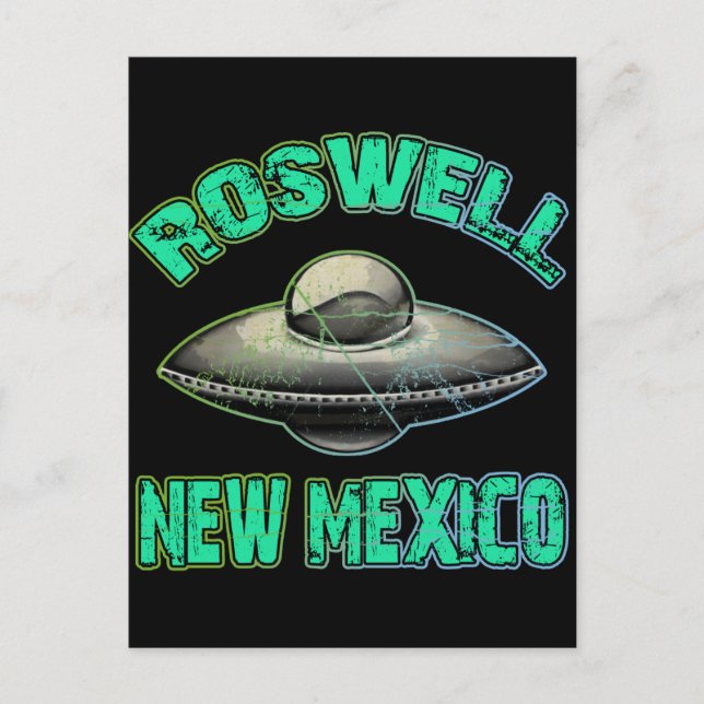 Cartão Postal Roswell, Novo México (Frente)