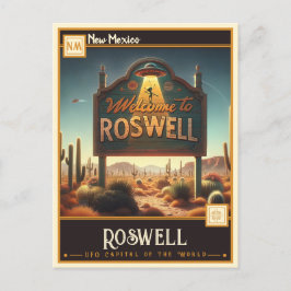 Cartão Postal Roswell, Novo México | Vintage