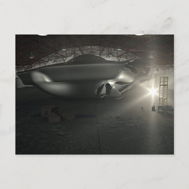 Cartão Postal Roswell UFO Hangar Postcard (Frente)