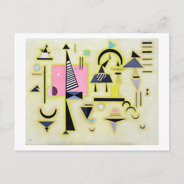 Cartão Postal Rosy Definitivo, Wassily Kandinsky (Frente)