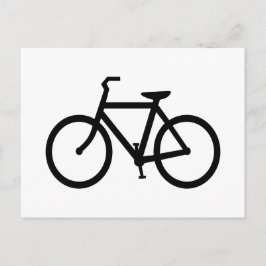 Cartão Postal Rota de Bicicleta Preta