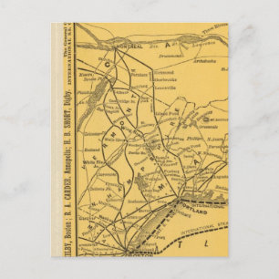 Cartão Postal Rotas Internacionais de Vapor, Nova Escócia