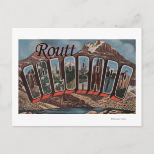 Cartão Postal Roteiro, ColoradoLarge - Letra ScenesRoutt, CO