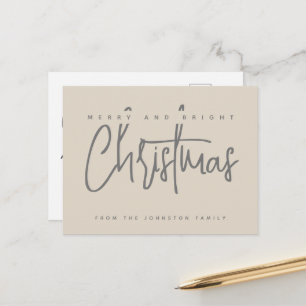 Cartão Postal Roteiro simples de Natal Alegre e Moderno