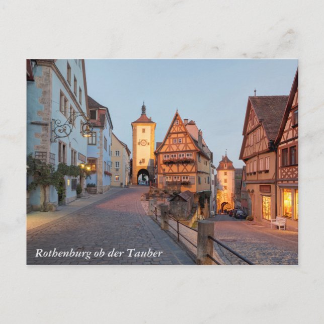 Cartão Postal Rothenburg ob der Tauber (Frente)