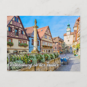 Cartão Postal Rothenburg ob der Tauber, Alemanha