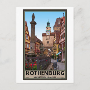 Cartão Postal Rothenburg od Tauber - Markusturm