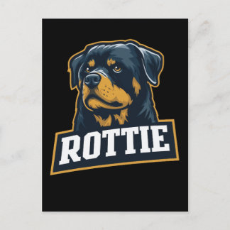 Cartão Postal Rottie – Starkes Rottweiler Portrait