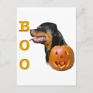 Cartão Postal Rottweiler Boo