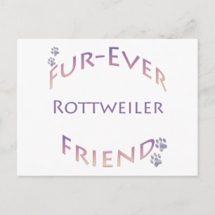 Cartão Postal Rottweiler Fuever Amigo