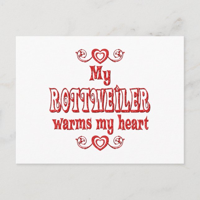 Cartão Postal ROTTWEILER Love (Frente)