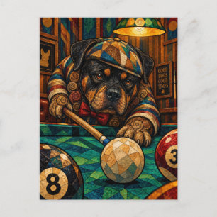Cartão Postal Rottweiler, Mosaico Geométrico