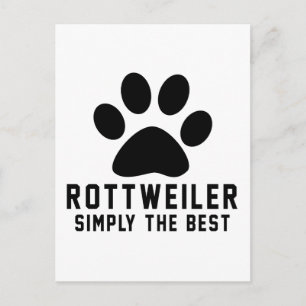 Cartão Postal Rottweiler Simplesmente o melhor