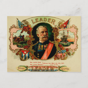 Cartão Postal Rótulo de Caixa de Charuto Vintage