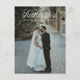 Cartão Postal Rótulo de Cinta Top Minimalista Casamento Foto