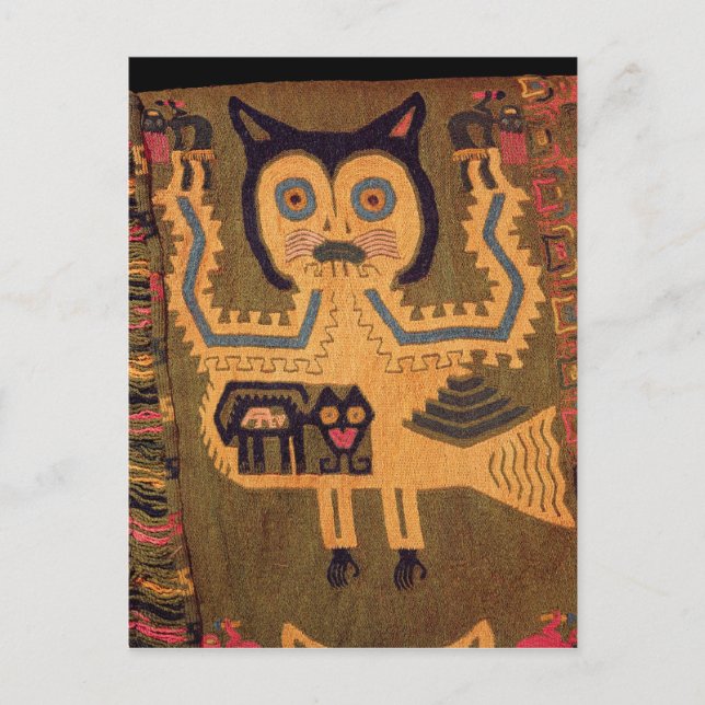 Cartão Postal Roubada de uma onça, Cultura de Paracas (Frente)