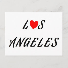 Cartão Postal Rouge coeur de Los Angeles