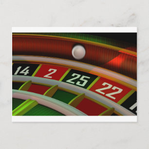 Cartão Postal Roulette Rulet Casino Game