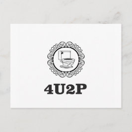 Cartão Postal round for you to pee